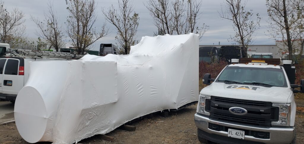 Butler Machinery Powerplant Generator Shrink Wrap for Transport